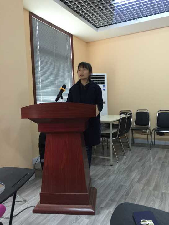 教务办杨玲老师发言